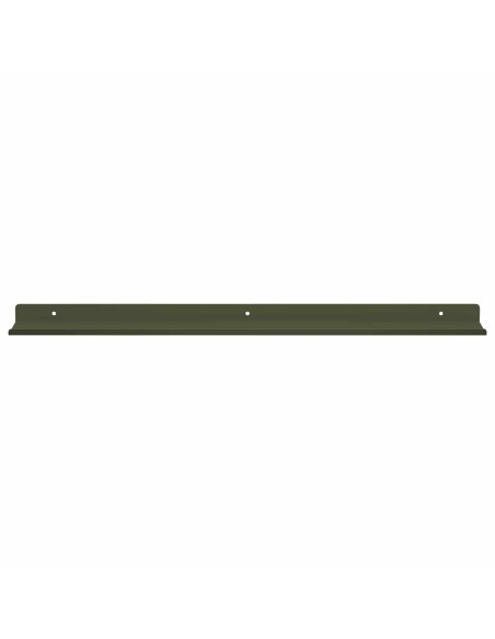 Scaffale da parete 2 pcs Verde oliva 60 x 9 x 2,5 cm