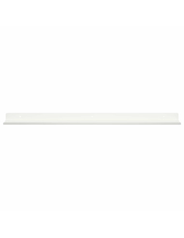 Scaffale da parete con lo scaffale 2 pcs Bianco 60 x 9 x 2,5 cm