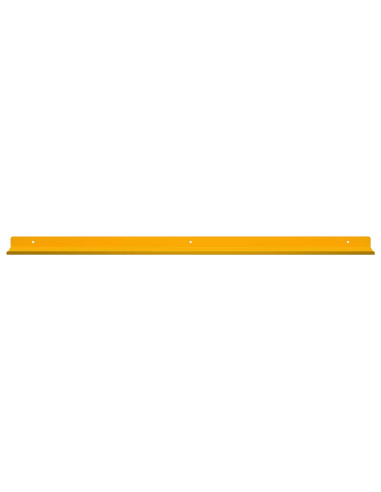 Scaffale da parete 2 pcs Giallo senape 80 x 9 x 2,5 cm