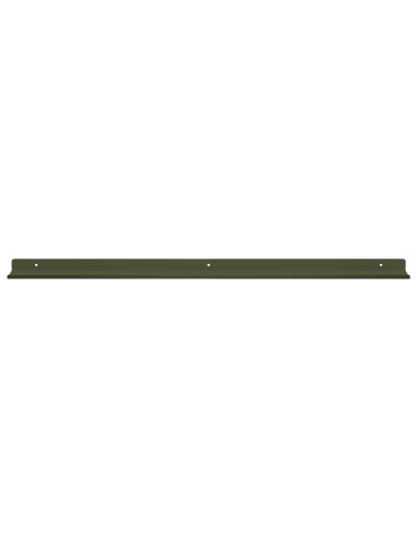 Scaffale da parete 2 pcs Verde oliva 80 x 9 x 2,5 cm