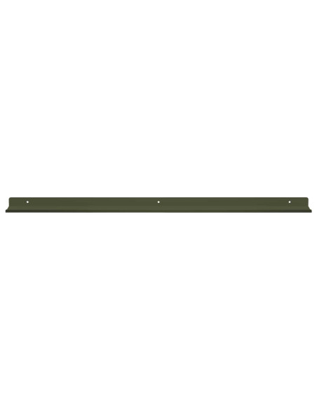 Scaffale da parete 4 pcs Verde oliva 80 x 9 x 2,5 cm