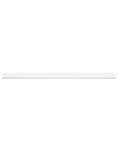 Scaffale da parete con lo scaffale 2 pcs Bianco 80 x 9 x 2,5 cm