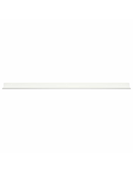 Scaffale da parete con lo scaffale 2 pcs Bianco 80 x 9 x 2,5 cm
