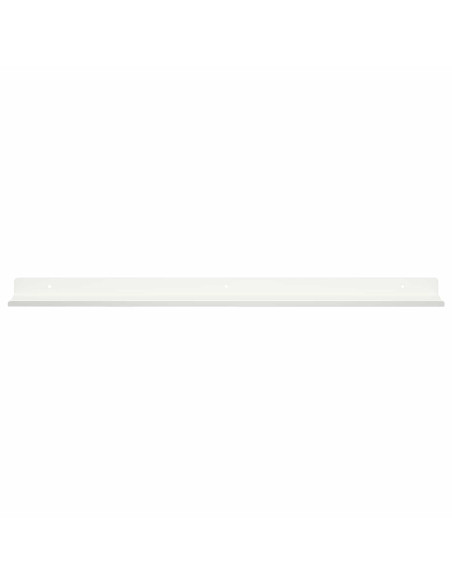 Scaffale da parete con lo scaffale 4 pcs Bianco 80 x 9 x 2,5 cm