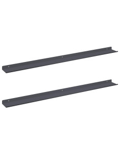 Scaffale da parete 2 pcs Antracite 100 x 9 x 2,5 cm 2
