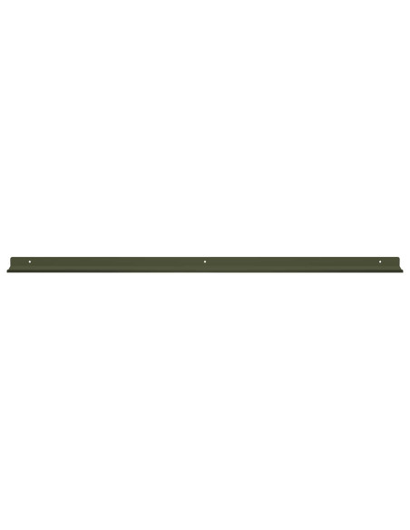 Scaffale da parete 2 pcs Verde oliva 100 x 9 x 2,5 cm