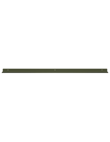 Scaffale da parete 4 pcs Verde oliva 100 x 9 x 2,5 cm