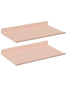 Scaffale da parete con lo scaffale 2 pcs Rosa 30 x 18 x 2,5 cm 2