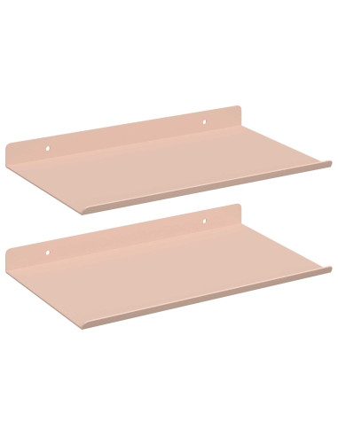 Scaffale da parete con lo scaffale 2 pcs Rosa 30 x 18 x 2,5 cm