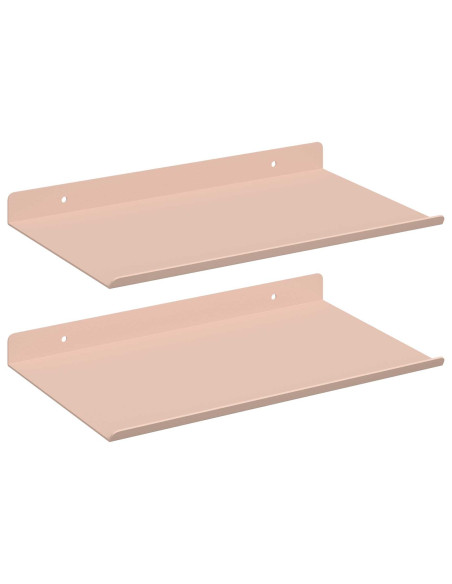 Scaffale da parete con lo scaffale 2 pcs Rosa 30 x 18 x 2,5 cm