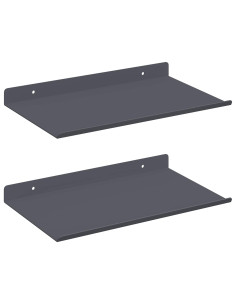 Scaffale da parete 2 pcs Antracite 30 x 18 x 2,5 cm 2