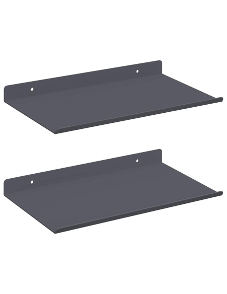 Scaffale da parete 2 pcs Antracite 30 x 18 x 2,5 cm