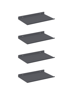 Scaffale da parete 4 pcs Antracite 30 x 18 x 2,5 cm 2