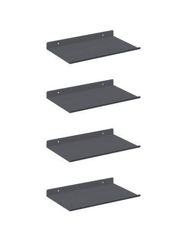 Scaffale da parete 4 pcs Antracite 30 x 18 x 2,5 cm