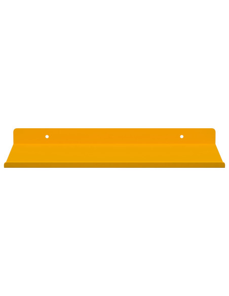Scaffale da parete 2 pcs Giallo senape 30 x 18 x 2,5 cm