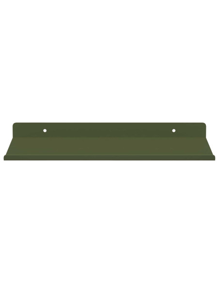 Scaffale da parete 2 pcs Verde oliva 30 x 18 x 2,5 cm