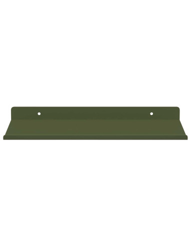 Scaffale da parete 4 pcs Verde oliva 30 x 18 x 2,5 cm