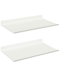Scaffale da parete 2 pcs Bianco 30 x 18 x 2,5 cm 2
