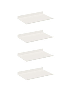 Scaffale da parete 4 pcs Bianco 30 x 18 x 2,5 cm 2