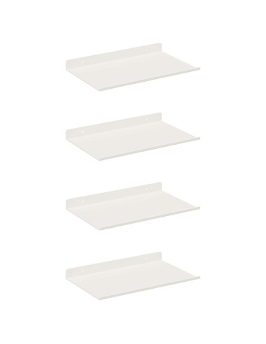Scaffale da parete 4 pcs Bianco 30 x 18 x 2,5 cm
