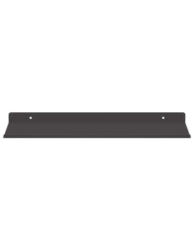 Scaffale da parete con lo scaffale 4 pcs Nero 40 x 18 x 2,5 cm