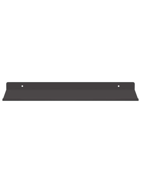Scaffale da parete con lo scaffale 4 pcs Nero 40 x 18 x 2,5 cm