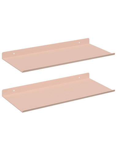 Scaffale da parete con lo scaffale 2 pcs Rosa 40 x 18 x 2,5 cm