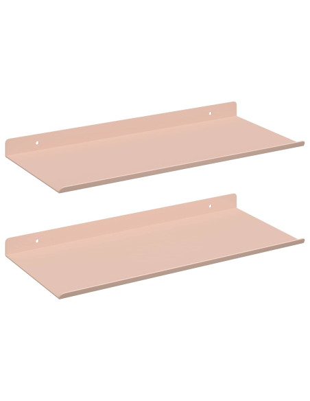 Scaffale da parete con lo scaffale 2 pcs Rosa 40 x 18 x 2,5 cm