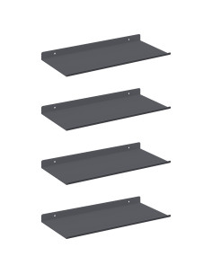 Scaffale da parete 4 pcs Antracite 40 x 18 x 2,5 cm 2