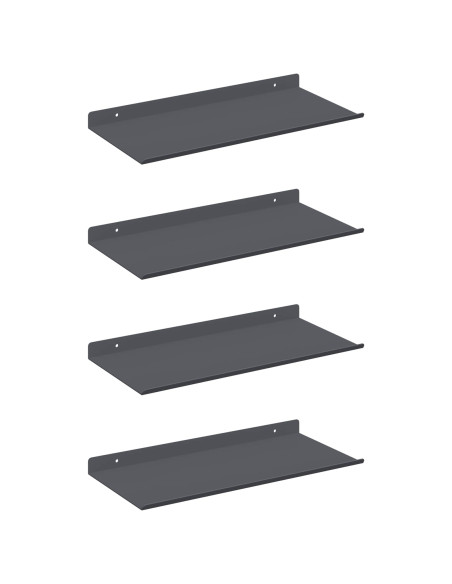 Scaffale da parete 4 pcs Antracite 40 x 18 x 2,5 cm