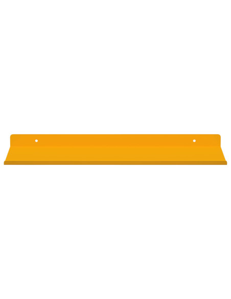 Scaffale da parete 2 pcs Giallo senape 40 x 18 x 2,5 cm