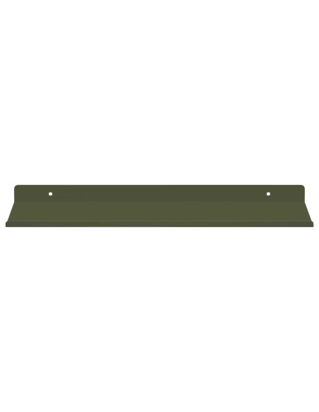 Scaffale da parete 2 pcs Verde oliva 40 x 18 x 2,5 cm