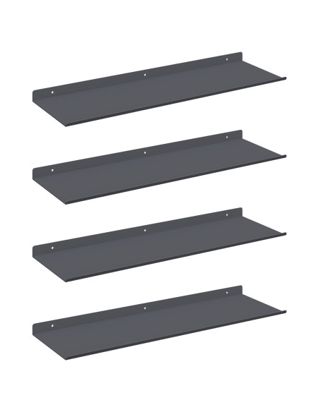 Scaffale da parete 4 pcs Antracite 60 x 18 x 2,5 cm