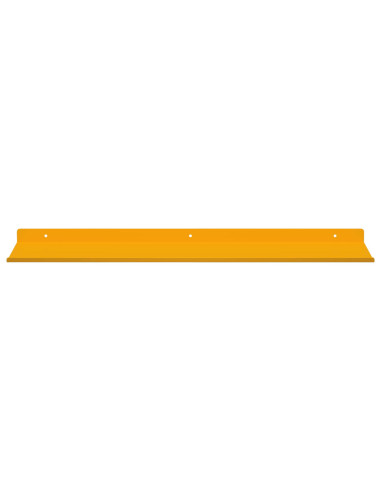 Scaffale da parete 4 pcs Giallo senape 60 x 18 x 2,5 cm