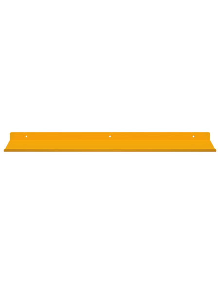 Scaffale da parete 4 pcs Giallo senape 60 x 18 x 2,5 cm