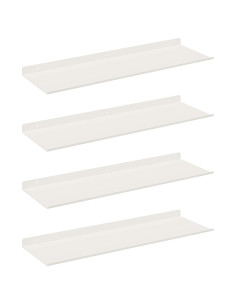 Scaffale da parete 4 pcs Bianco 60 x 18 x 2,5 cm 2