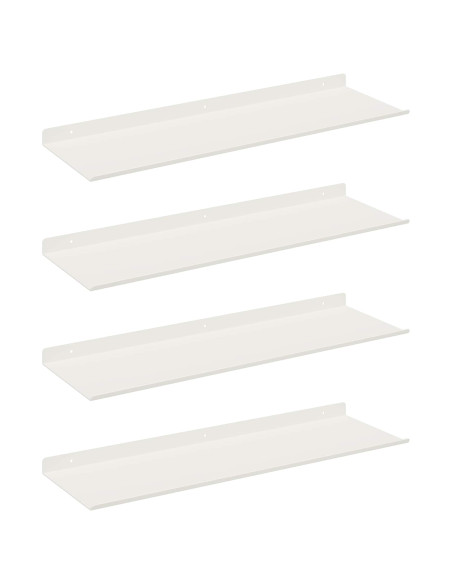 Scaffale da parete 4 pcs Bianco 60 x 18 x 2,5 cm