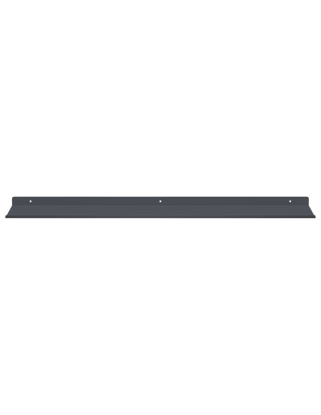 Scaffale da parete 2 pcs Antracite 80 x 18 x 2,5 cm