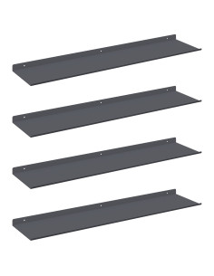 Scaffale da parete 4 pcs Antracite 80 x 18 x 2,5 cm 2