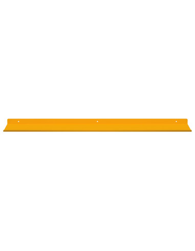 Scaffale da parete 2 pcs Giallo senape 80 x 18 x 2,5 cm