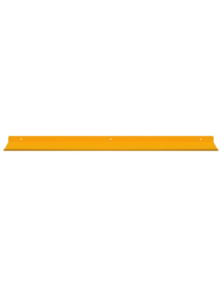 Scaffale da parete 2 pcs Giallo senape 80 x 18 x 2,5 cm