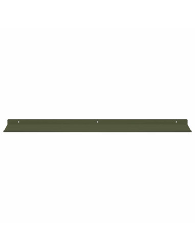 Scaffale da parete 2 pcs Verde oliva 80 x 18 x 2,5 cm
