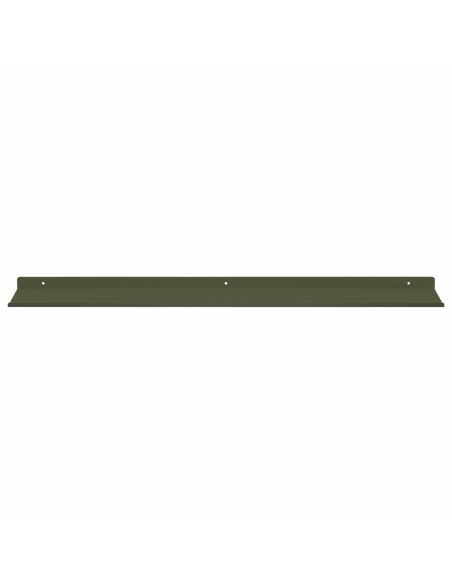 Scaffale da parete 4 pcs Verde oliva 80 x 18 x 2,5 cm