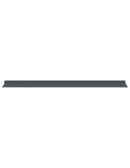 Scaffale da parete 2 pcs Antracite 100 x 18 x 2,5 cm