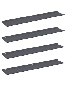 Scaffale da parete 4 pcs Antracite 100 x 18 x 2,5 cm 2