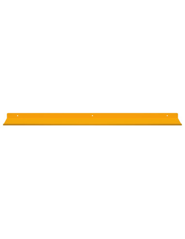Scaffale da parete 2 pcs Giallo senape 100 x 18 x 2,5 cm