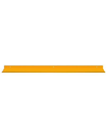 Scaffale da parete 2 pcs Giallo senape 100 x 18 x 2,5 cm