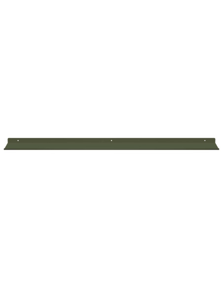Scaffale da parete 4 pcs Verde oliva 100 x 18 x 2,5 cm