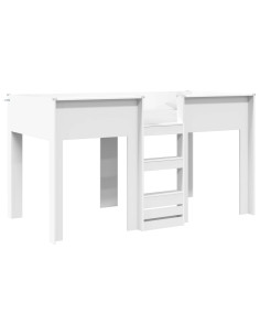 Letto a Castello per Bambini con materasso Bianco 100 x 200 cm 2