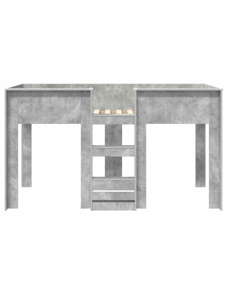 Letto a Castello per Bambini Grigio cemento 100 x 200 cm